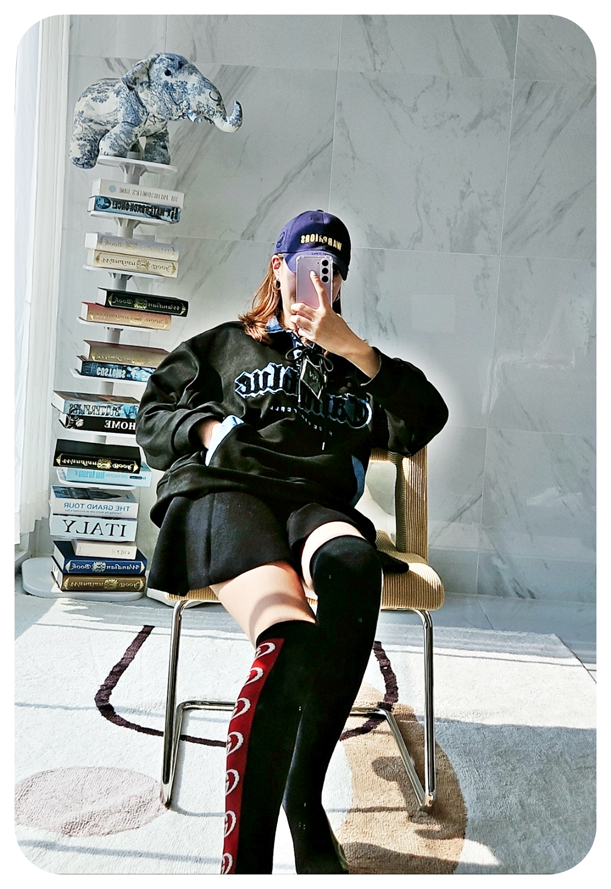 [당일발송/주문폭주] 가바바  남녀공용 운동복으로도 입기 좋은 스포츠 오버핏 카라 긴팔 티셔츠 G77541 (빅사이즈 S~XL) 상세 이미지 15