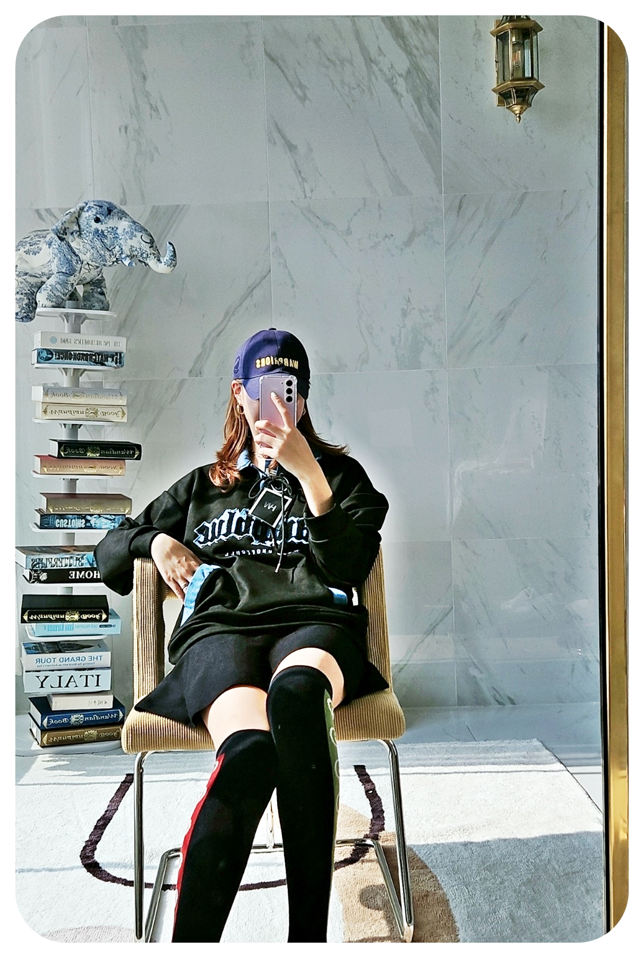 [당일발송/주문폭주] 가바바  남녀공용 운동복으로도 입기 좋은 스포츠 오버핏 카라 긴팔 티셔츠 G77541 (빅사이즈 S~XL) 상세 이미지 17