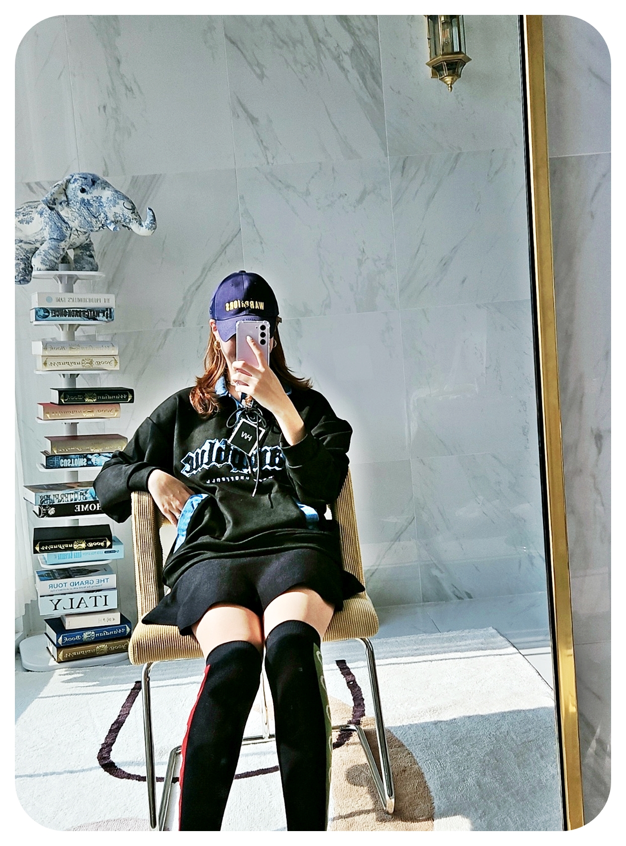 [당일발송/주문폭주] 가바바  남녀공용 운동복으로도 입기 좋은 스포츠 오버핏 카라 긴팔 티셔츠 G77541 (빅사이즈 S~XL) 상세 이미지 18