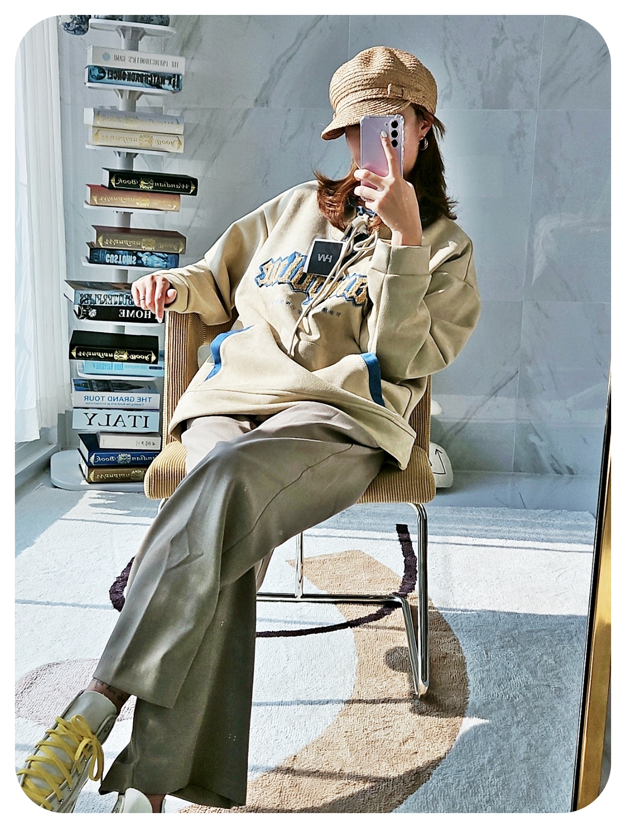 [당일발송/주문폭주] 가바바  남녀공용 운동복으로도 입기 좋은 스포츠 오버핏 카라 긴팔 티셔츠 G77541 (빅사이즈 S~XL) 상세 이미지 28